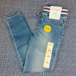 Girls Cat & Jack Bottoms  Skinny Jeans Blue/Pink